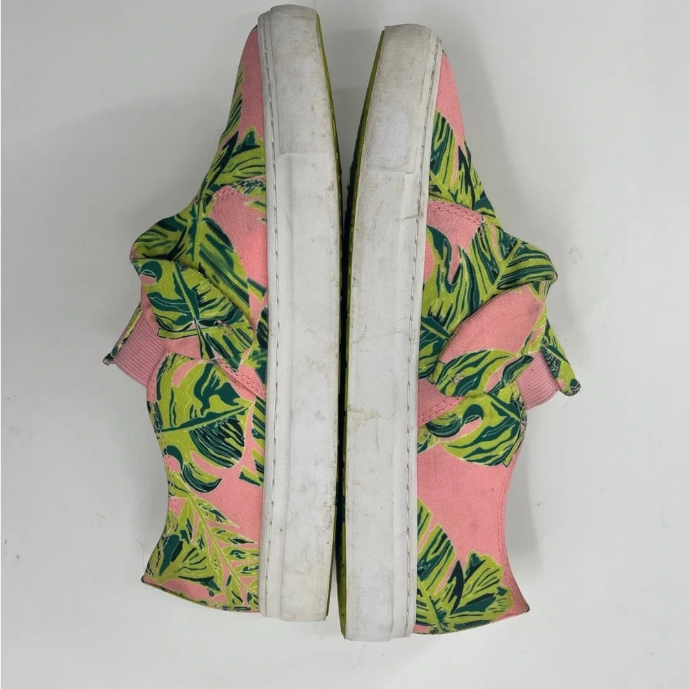 Mellow Yellow Platform Tropical Tennis Shoes Size 37 or US 7